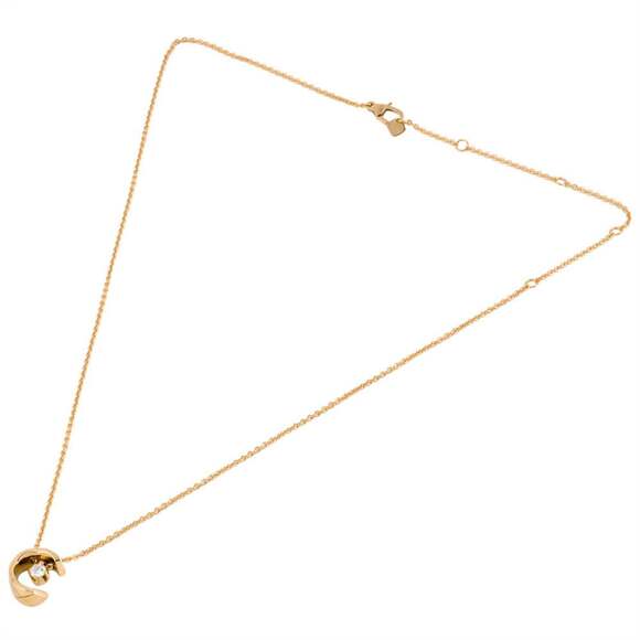 CHANEL Coco Crush Diamond Necklace J12102 18KPG 7.9g Pink Gold Beige Women's - Picture 5 of 9